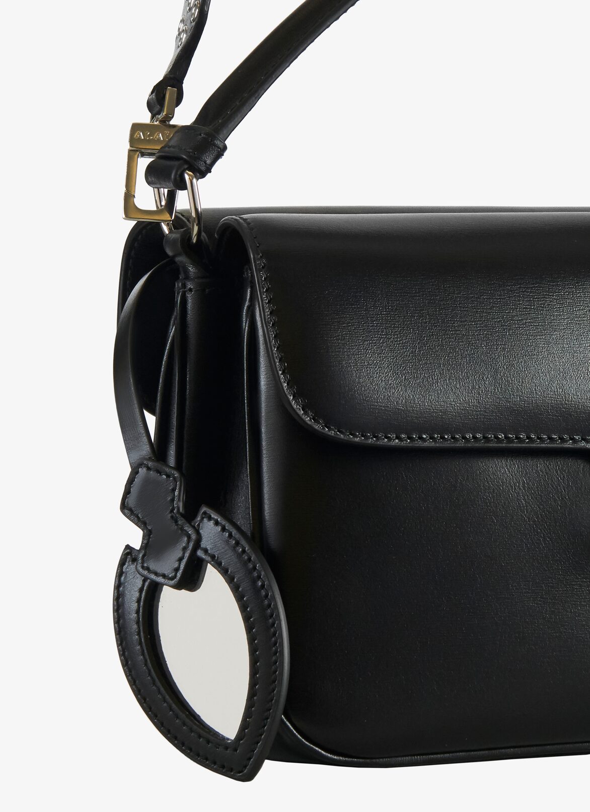 CLOSED BAG PM CUIR LUX OEILLET2 STRAP BLACK ALAÏA BLACK CLOSED BAG PM CUIR LUX OEILLET2 STRAP BLACK